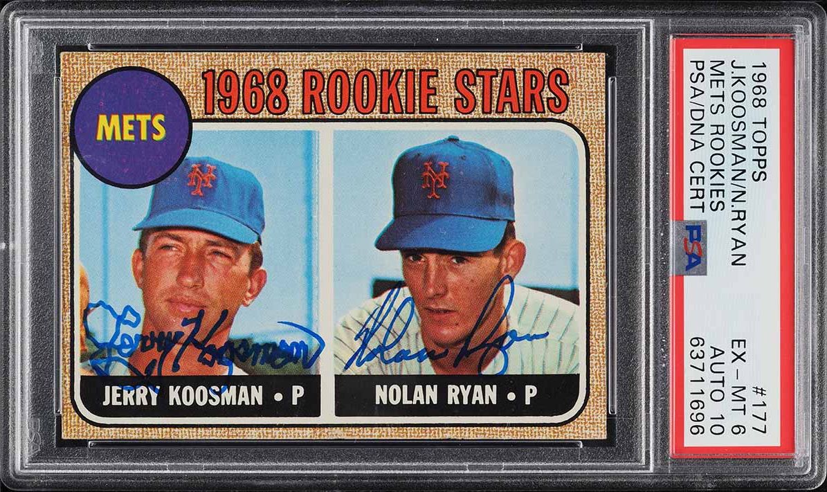 シングルカード PSA 8 1968 Topps #177 Nolan Ryan 1968 Topps Nolan Ryan ROOKIE #177 PSA 8(oc) NM-MT on