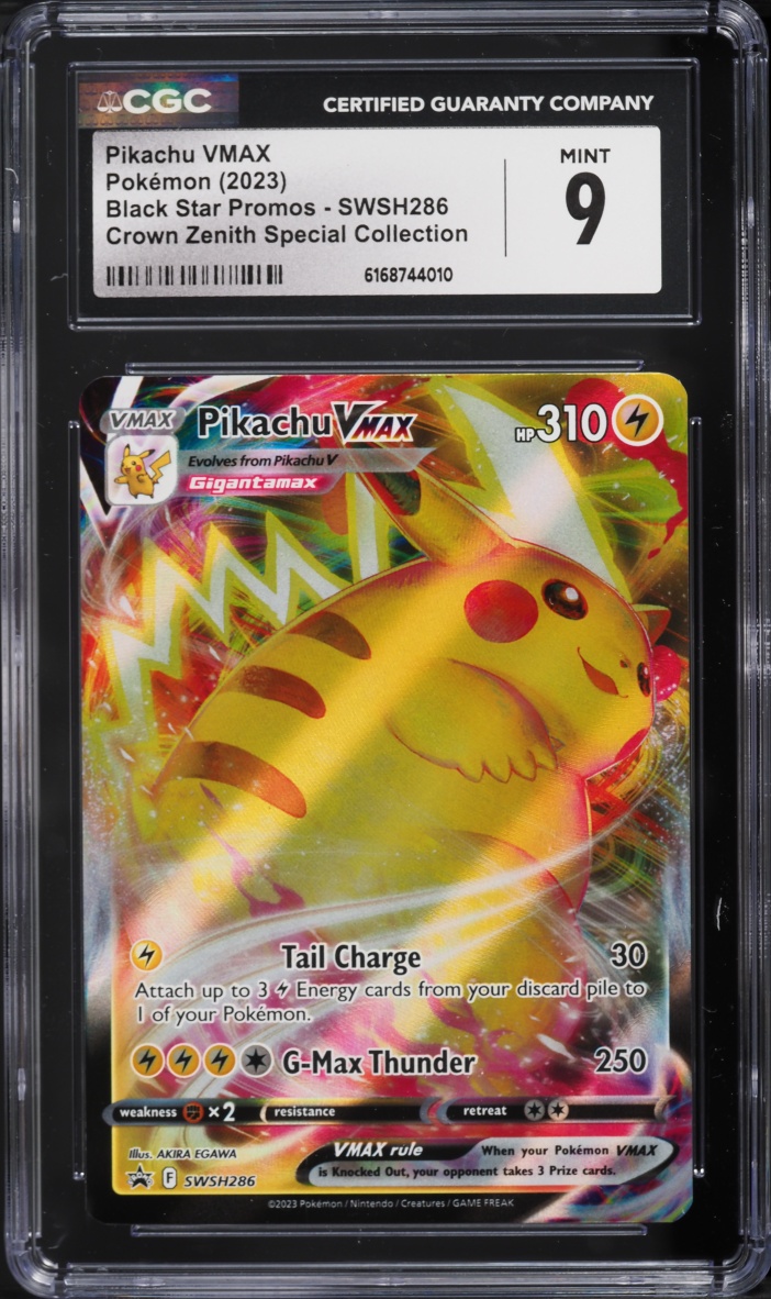 2023 Pokemon Sword & Shield Promo Crown Zenith Special Alt Art Pikachu VMAX #286 CGC 9 MINT
