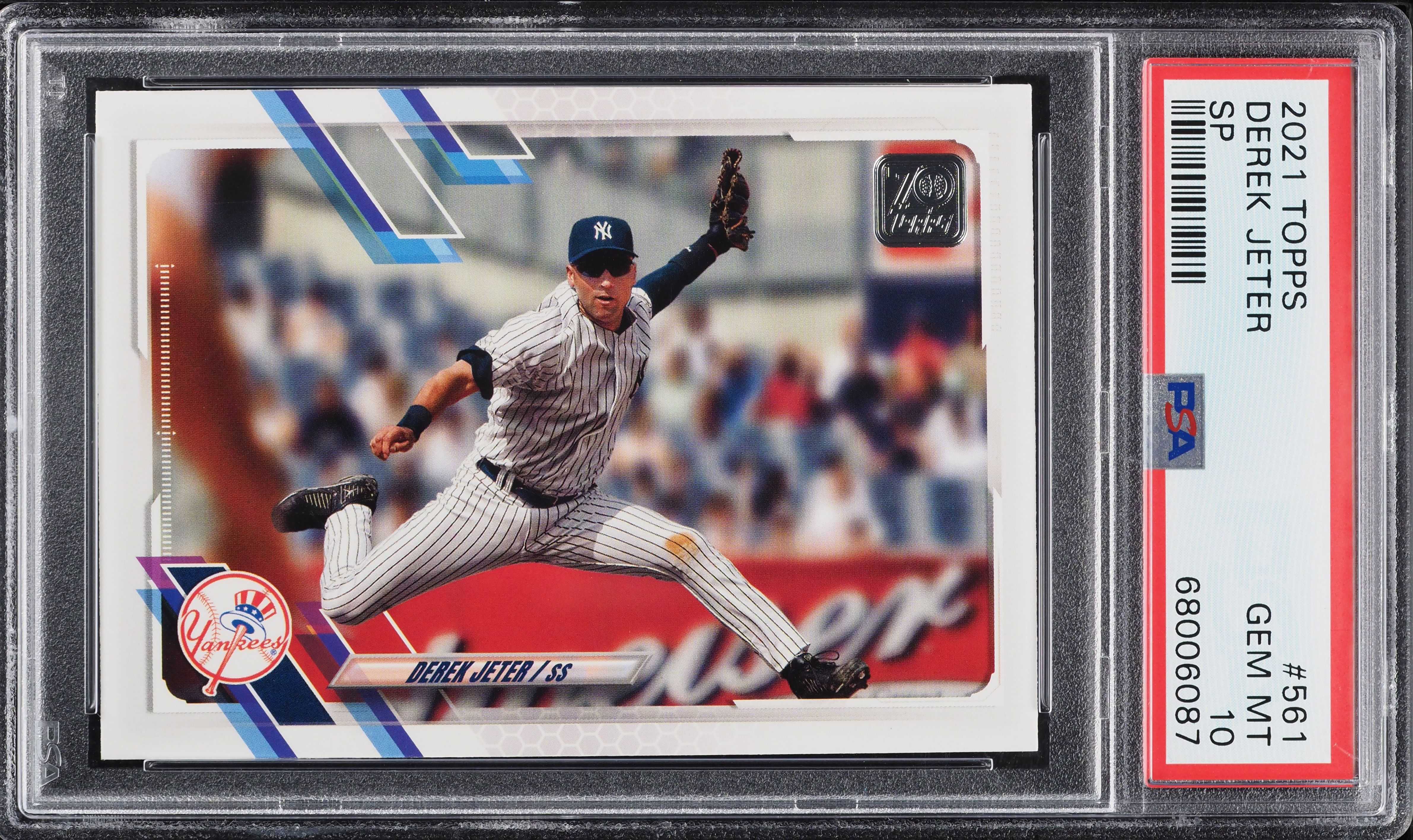 2021 Topps Photo Variation Derek Jeter SP #561 PSA 10 GEM MINT on