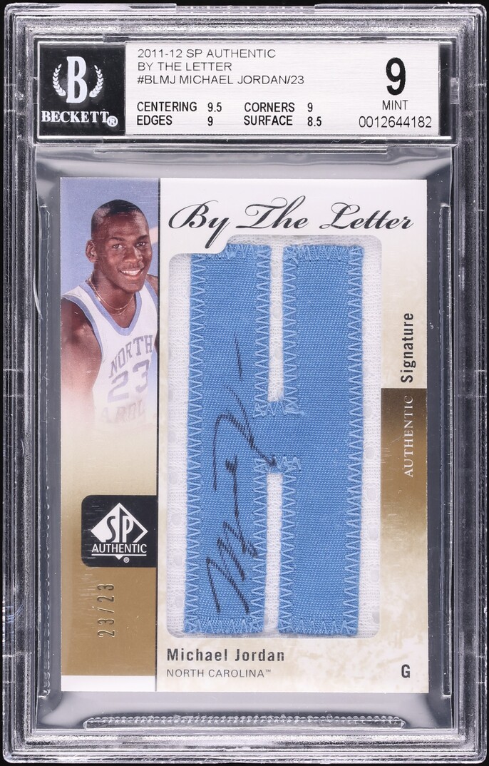 2011 SP Authentic By The Letter Michael Jordan PATCH AUTO JERSEY # 23/ ...