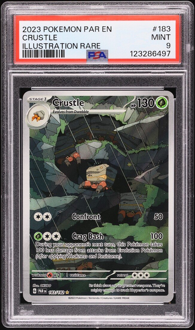2023 Pokemon Scarlet & Violet Paradox Rift IR Crustle #183 PSA 9 MINT