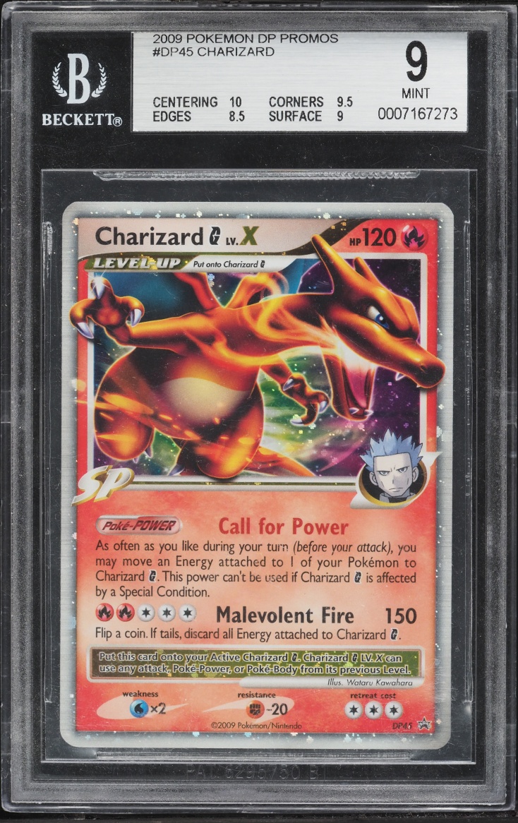2009 Pokemon Diamond & Pearl Promo Holo Charizard G Lv. X #DP45 BGS 9 MINT