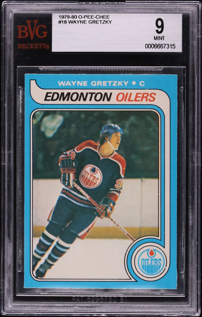 1979 O-Pee-Chee Hockey Wayne Gretzky ROOKIE #18 BVG 9 MINT