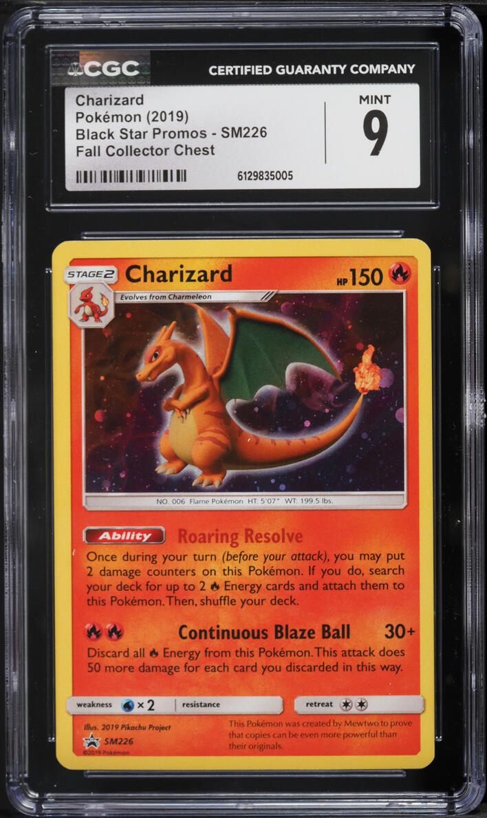 2019 Pokemon Sun & Moon Promo Fall Collector Chest Holo Charizard # ...