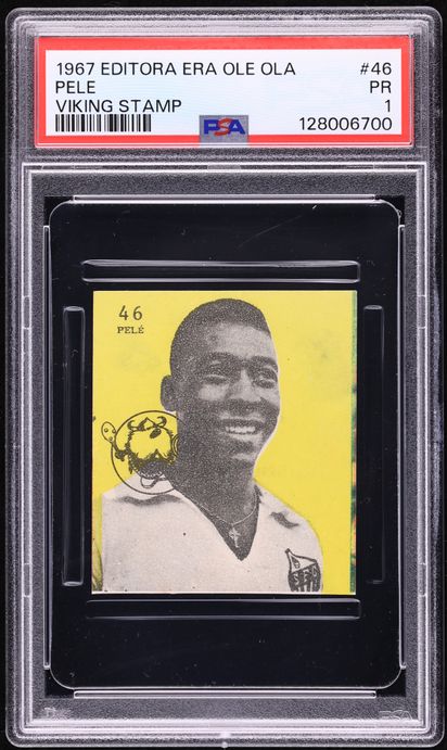 Feuille Non Coupée Aquarela 1958 Avec Rookie Card Pelé - Carte De Football Vintage, Brésil