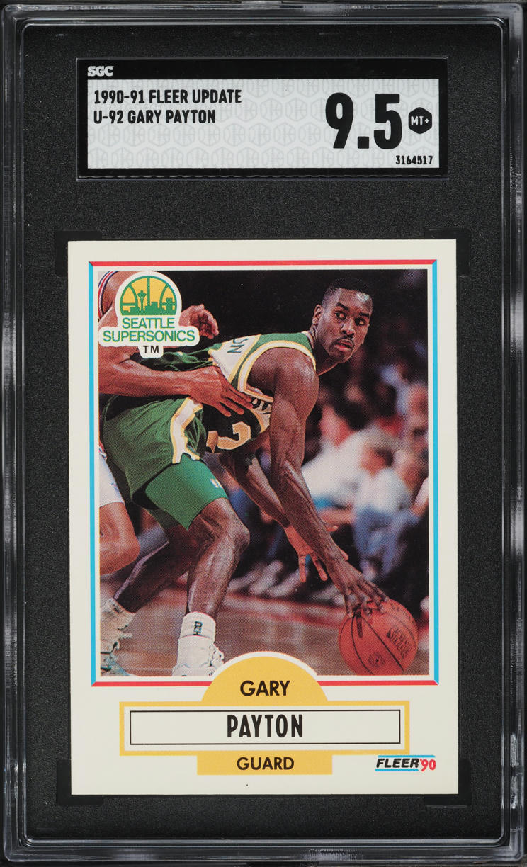 1990 Fleer Update Gary Payton ROOKIE #U-92 SGC 9.5 MINT+