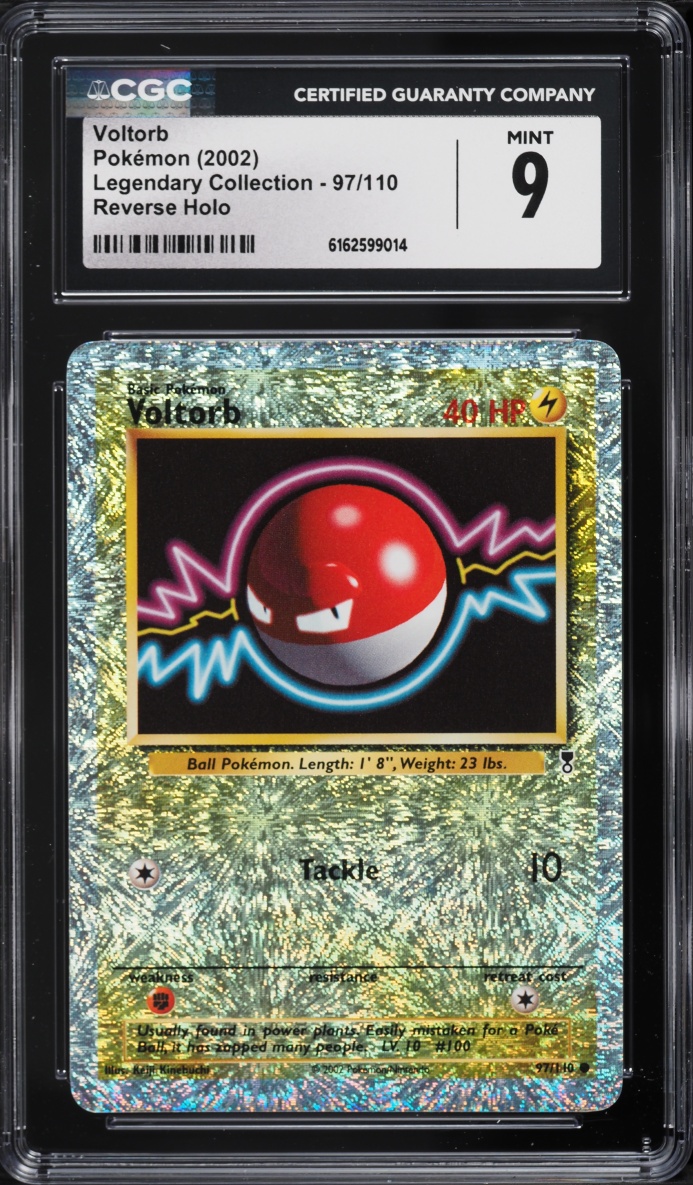 2002 Pokemon Legendary Collection Reverse Holo Voltorb #97 CGC 9 MINT