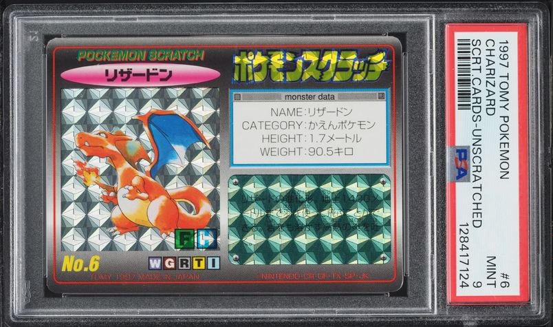 1997 Pokemon Japanese Topsun Green Back Charizard #6 BGS 9 MINT on