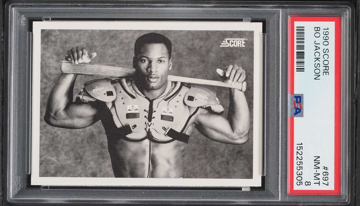 1990 Score Bo Jackson #697 PSA 8 NM-MT
