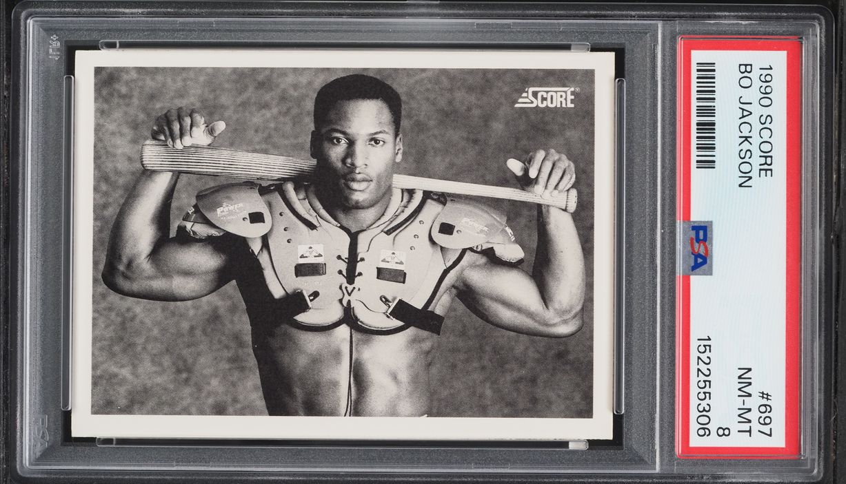 1990 Score Bo Jackson #697 PSA 8 NM-MT