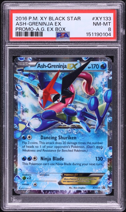 2016 Pokemon XY Promo Box Ash-Greninja EX #XY133 PSA 8 NM-MT