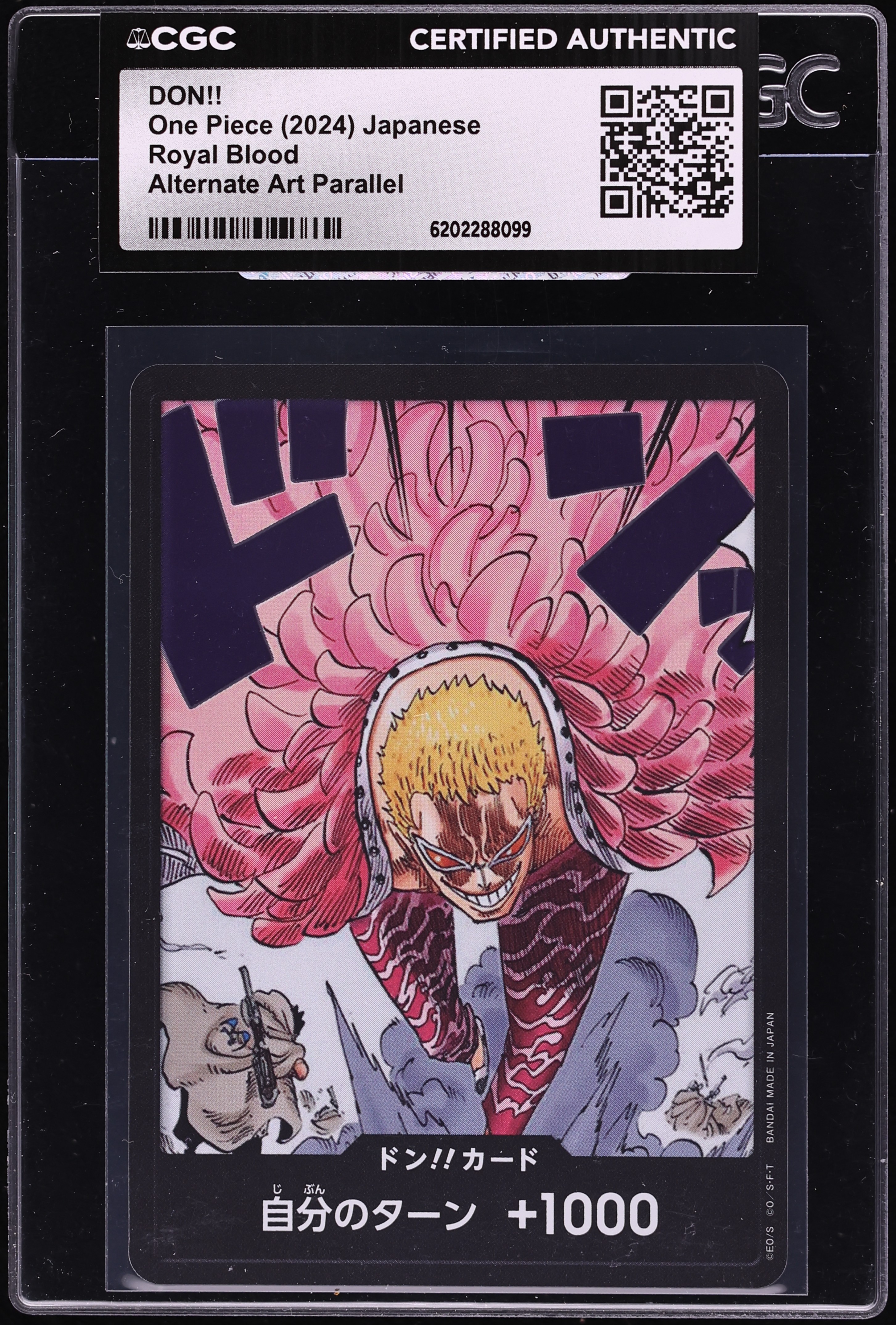 2024 One Piece Japanese Royal Blood Alt Art Don!! CGC AUTH