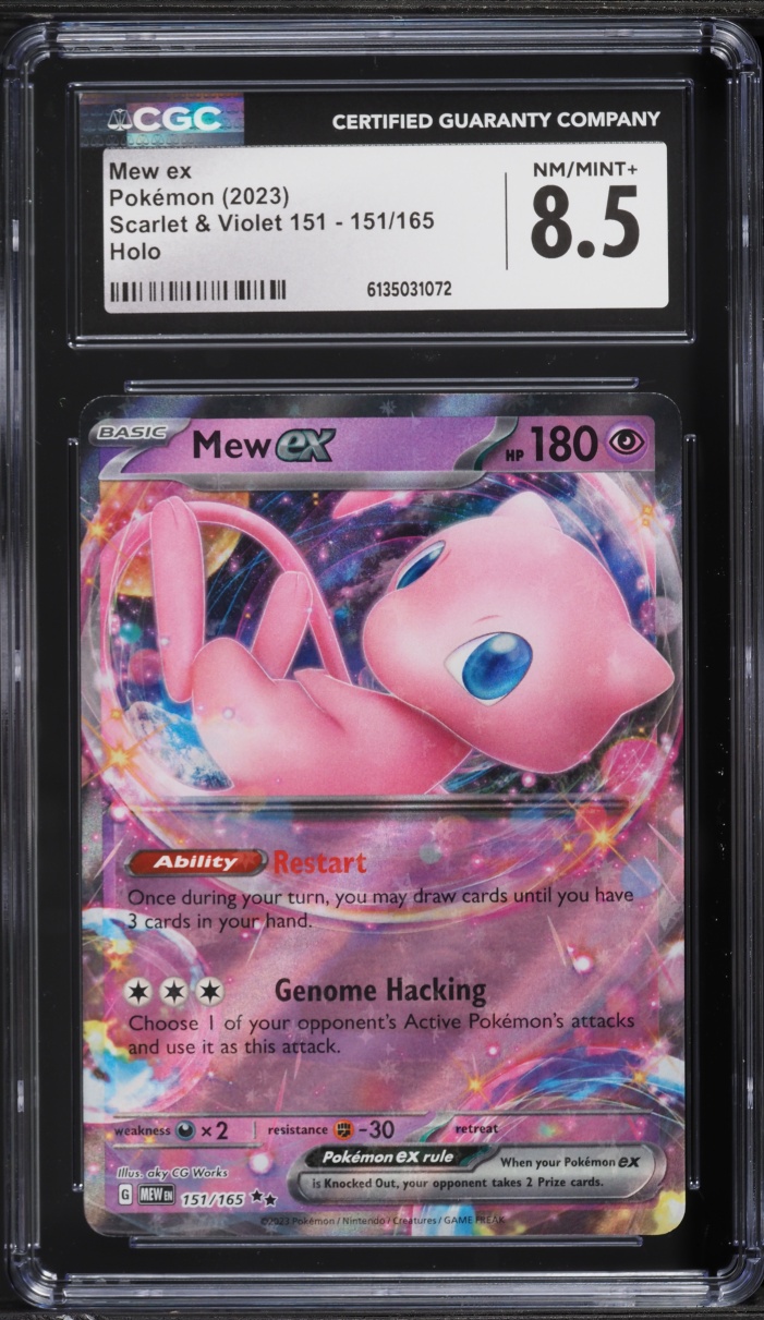 2023 Pokemon Scarlet & Violet 151 Holo Mew ex #151 CGC 8.5 NM-MT+