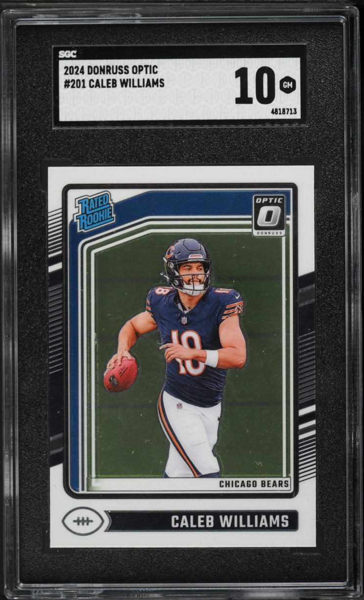 2024 Donruss Optic Caleb Williams ROOKIE #201 SGC 10 GEM MINT