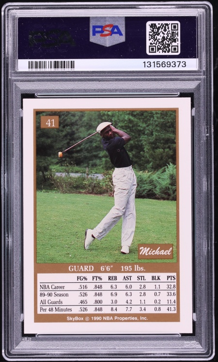 1990 Skybox Basketball Michael Jordan #41 PSA 10 GEM MINT