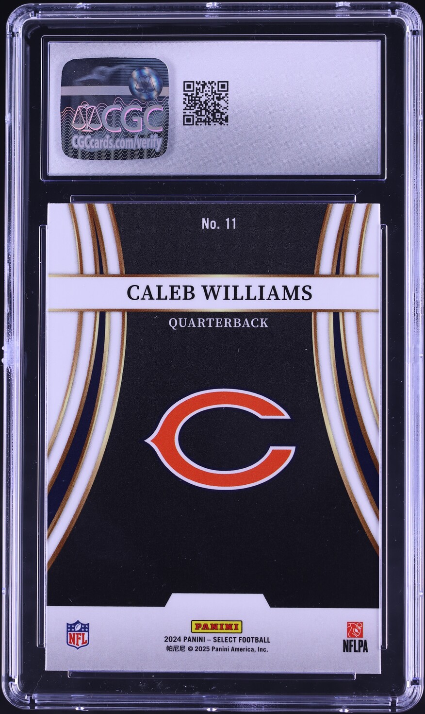 2024 Select Turbocharged Caleb Williams ROOKIE #11 CGC 9 MINT