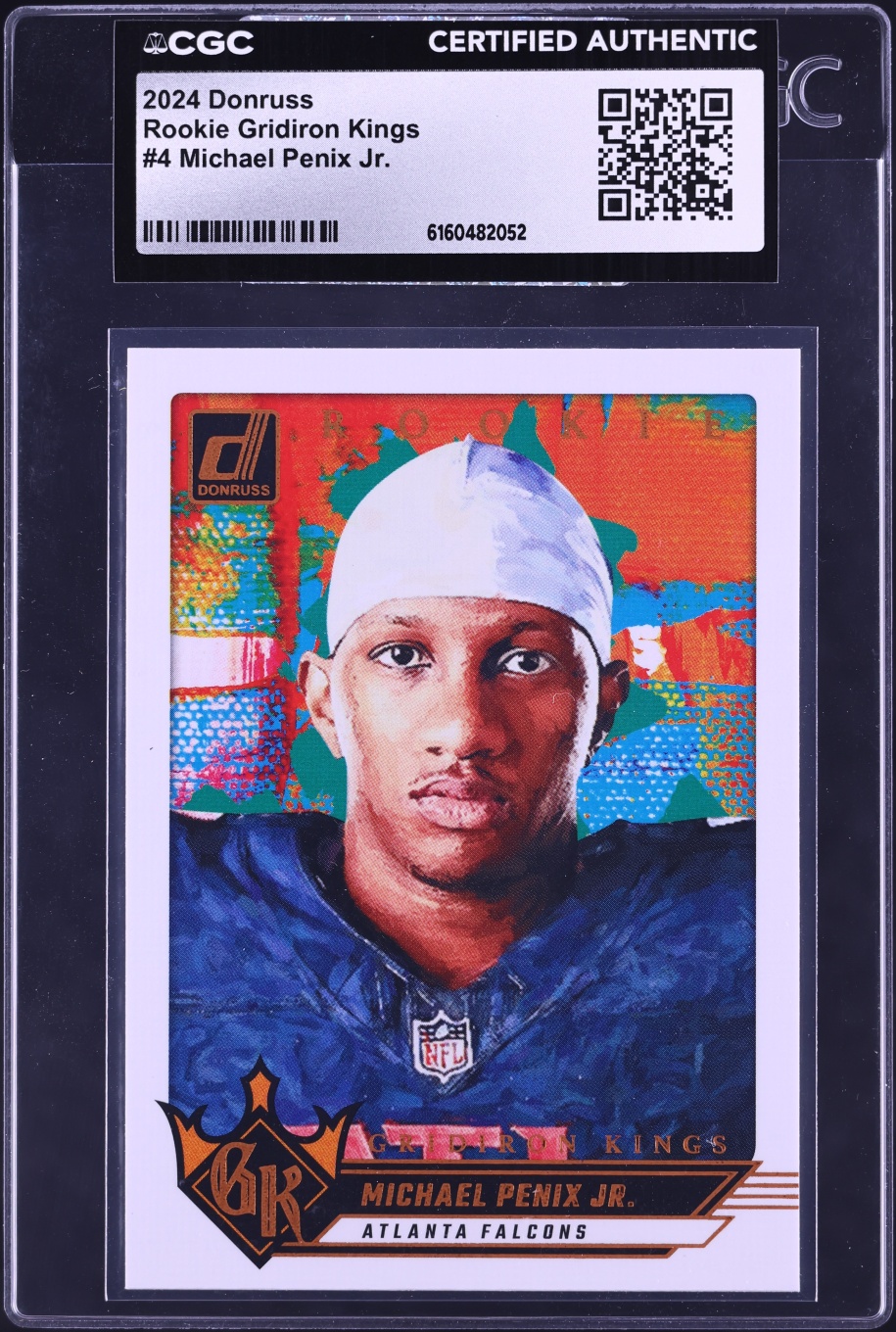 2024 Donruss Gridiron Kings Michael Penix Jr. ROOKIE #4 CGC AUTH