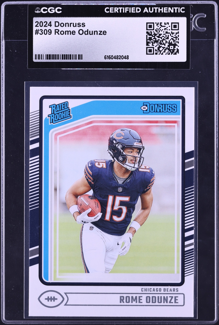 2024 Donruss Football Rome Odunze ROOKIE #309 CGC AUTH