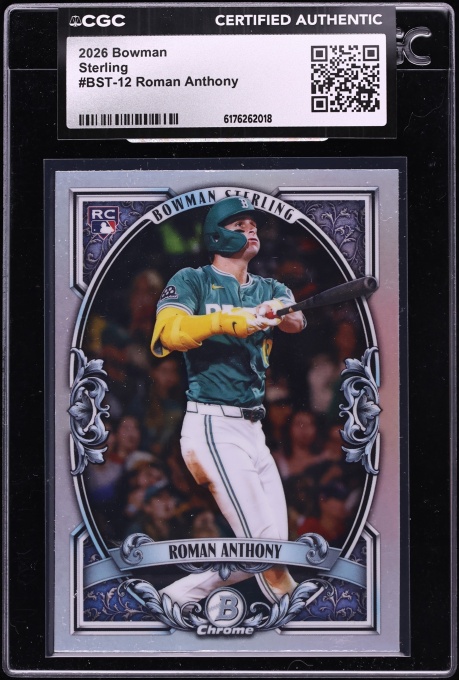 2026 Bowman Sterling Roman Anthony ROOKIE #BST-12 CGC AUTH