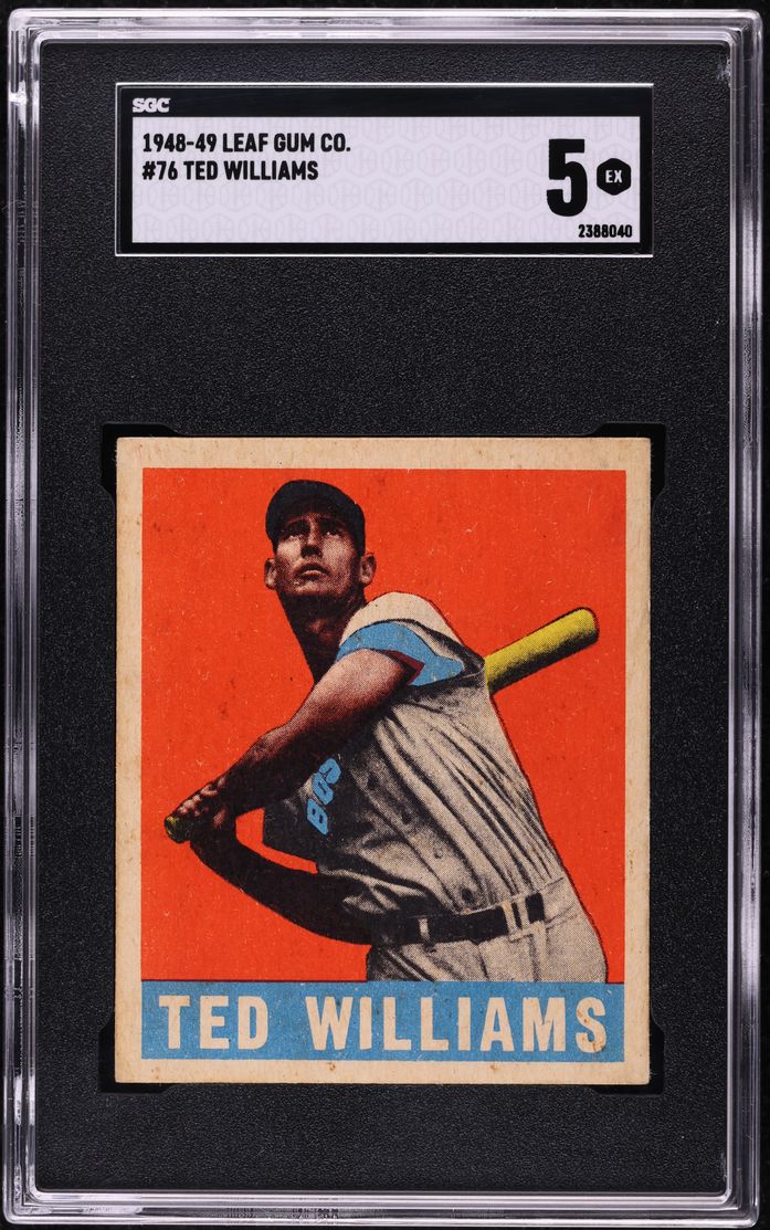 1948 Leaf Ted Williams #76 SGC 5 EX