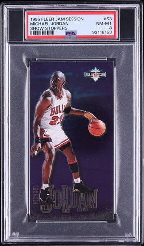 1995 Fleer Jam Session Michael Jordan #13 PSA 6 EXMT on Fanatics