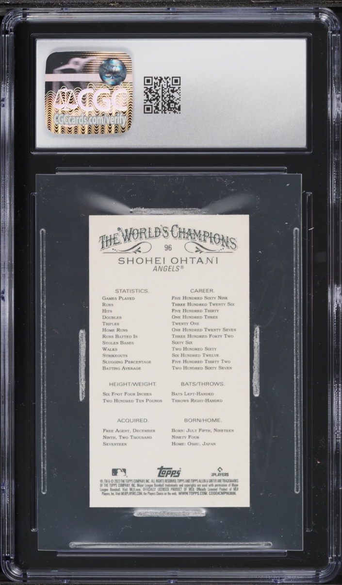 2023 Topps Allen & Ginter Mini Shohei Ohtani #96 CGC 9 MINT