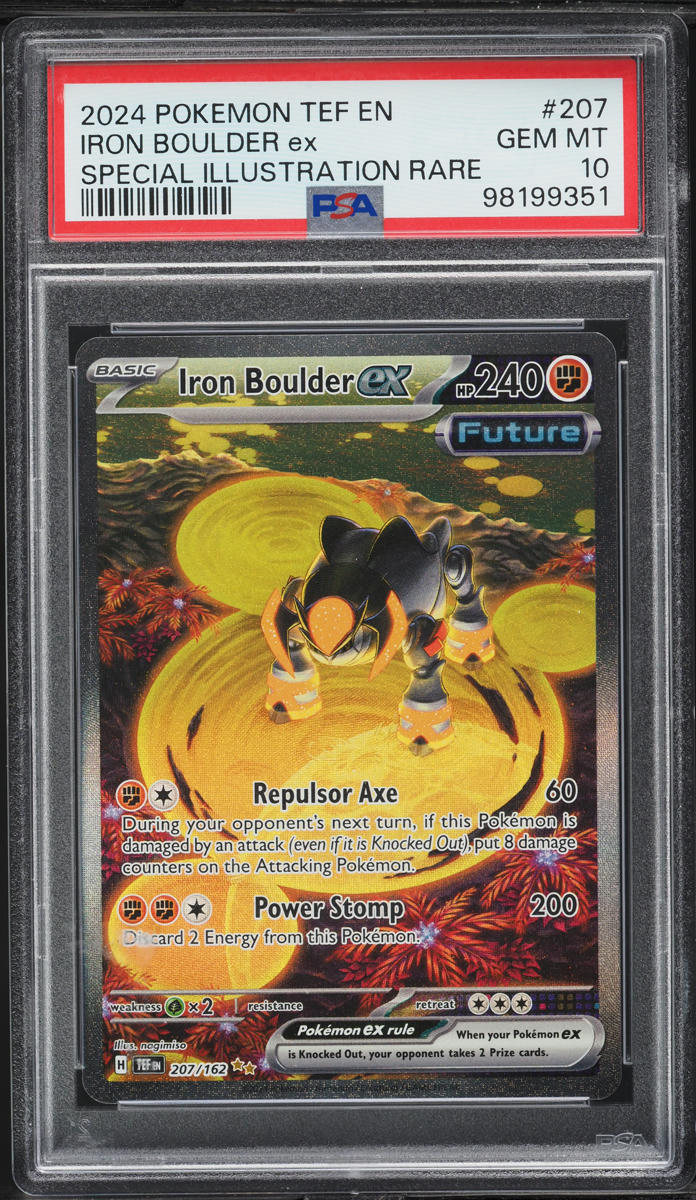 2024 Pokemon Scarlet & Violet Temporal Forces SIR Iron Boulder ex #207 PSA 10 GEM MINT