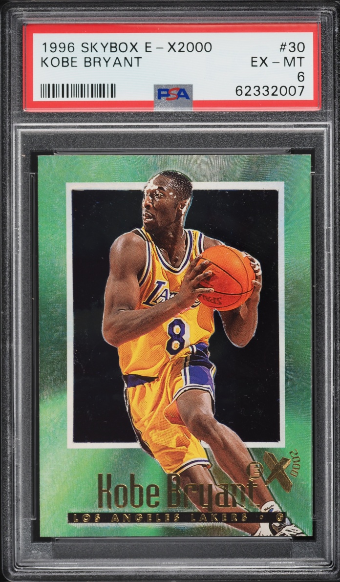 1996 Skybox E-X2000 Kobe Bryant ROOKIE #30 PSA 6 EXMT