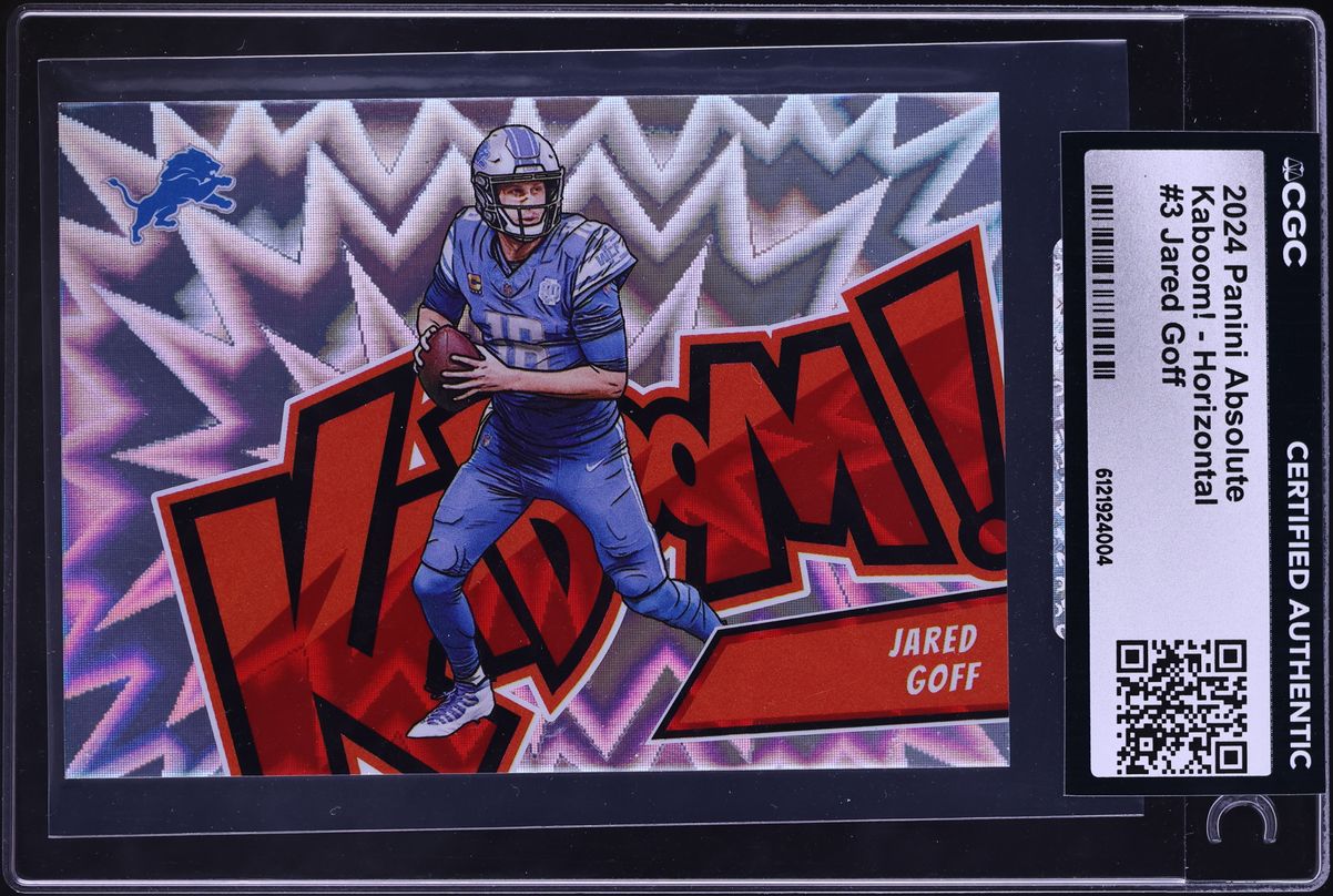 2024 Absolute Kaboom! Horizontal Jared Goff #3 CGC AUTH