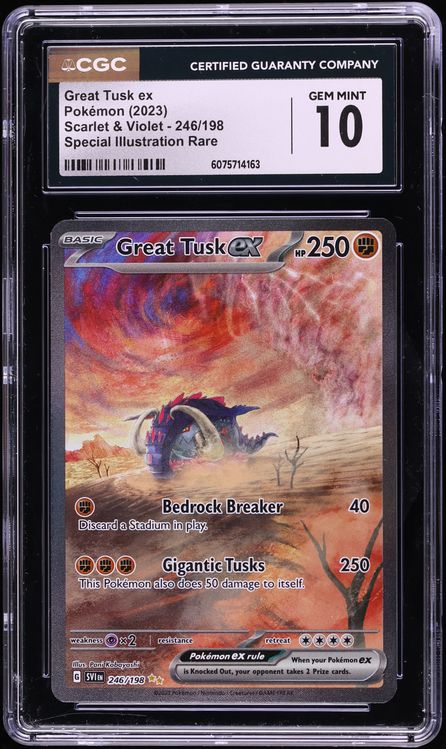2023 Pokemon Scarlet & Violet SIR Great Tusk ex #246 CGC 10 GEM MINT