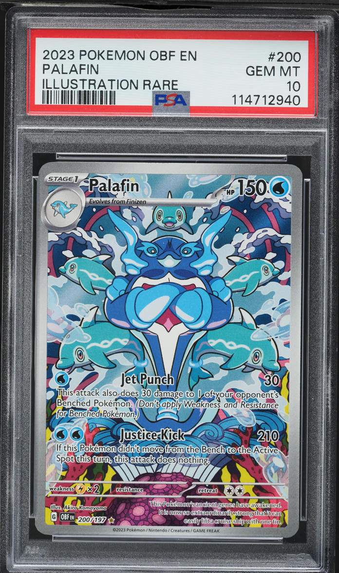 2023 Pokemon Scarlet & Violet Obsidian Flames IR Palafin #200 PSA 10 GEM MINT