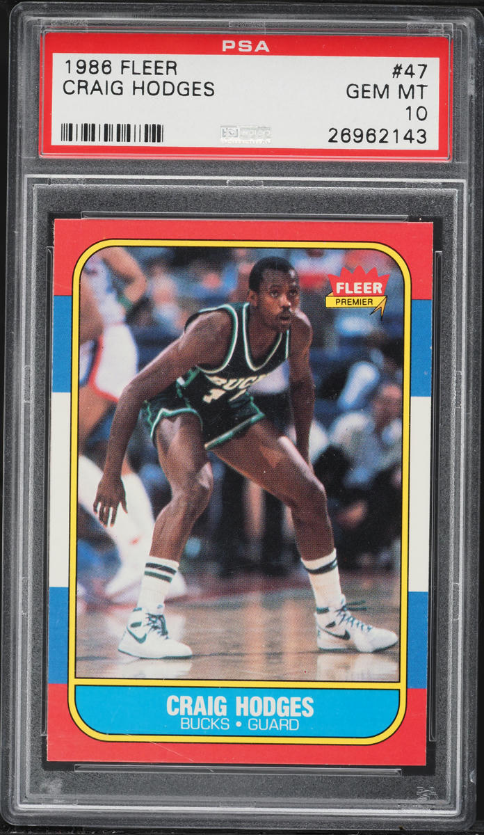 1986 Fleer Basketball Craig Hodges #47 PSA 10 GEM MINT