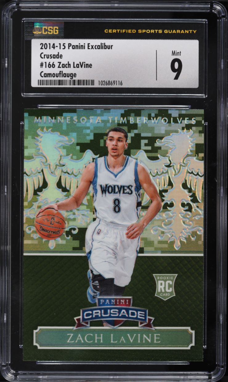 2014 SP Authentic Zach Lavine ROOKIE AUTO /475 #86 PSA 10 GEM MINT
