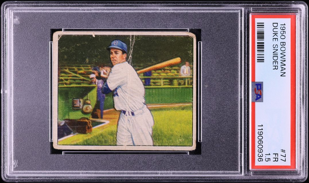 1950 Bowman Duke Snider #77 PSA 1.5 FR