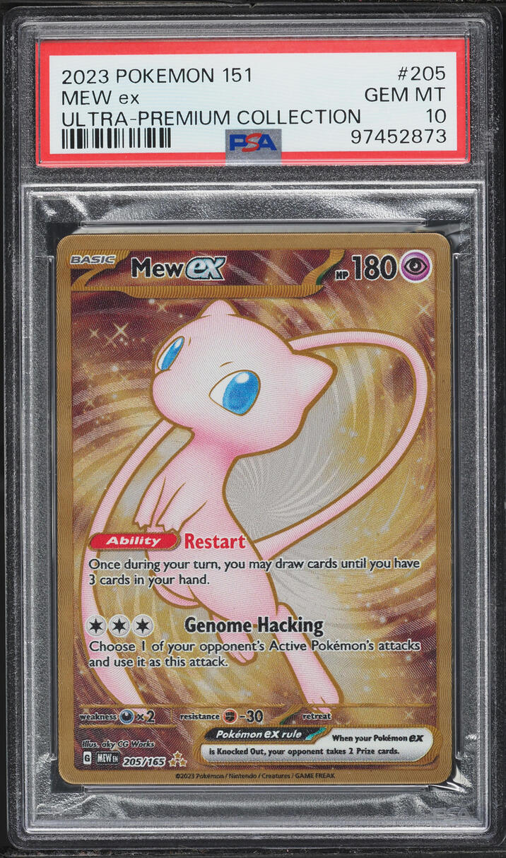 2023 Pokemon Scarlet & Violet 151 Ultra Premium Collection Full Art Mew ex #205 PSA 10 GEM MINT