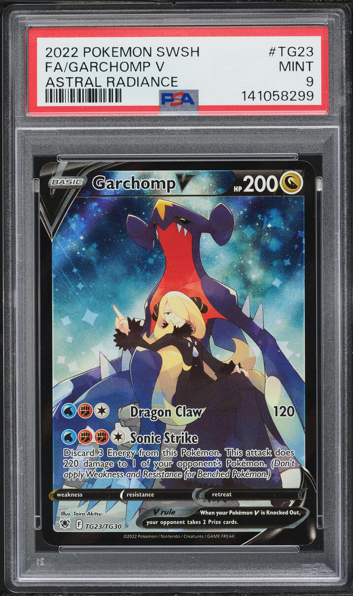 2022 Pokemon Sword & Shield Astral Radiance CHR Garchomp V #TG23 PSA 9 MINT