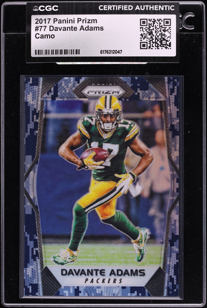 2017 Panini Prizm Camo Davante Adams /25 #77 CGC AUTH