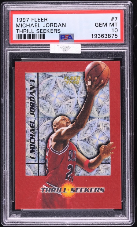 1997 Fleer Thrill Seekers Michael Jordan #7 MBA PSA 10 GEM MINT