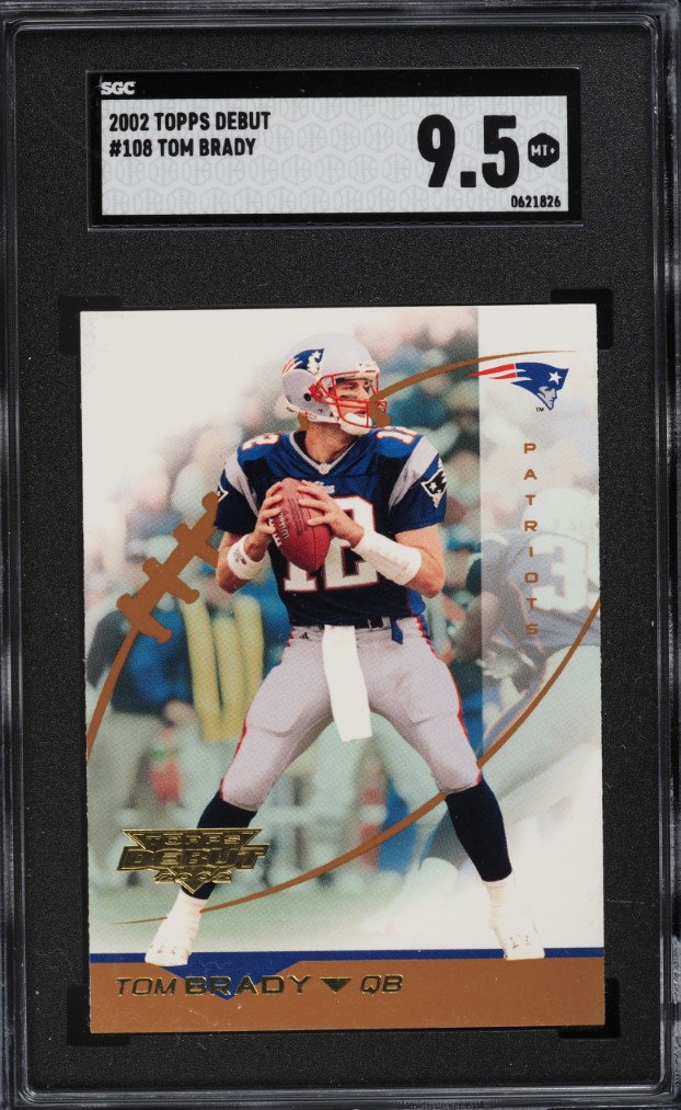 2002 Topps Debut Tom Brady #108 SGC 9.5 MINT+