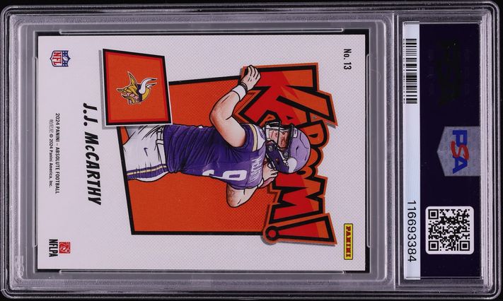 2024 Absolute Kaboom! Horizontal J.J. McCarthy ROOKIE #13 PSA 10 GEM MINT