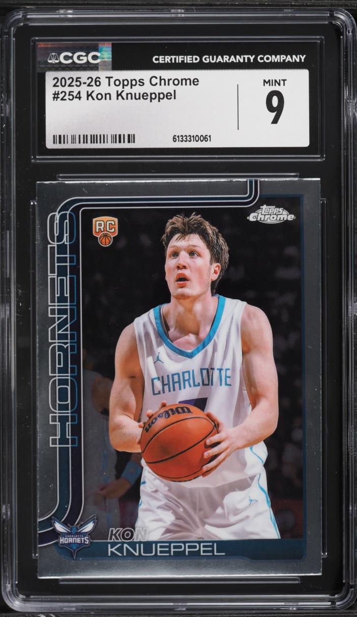 2025 Topps Chrome Kon Knueppel ROOKIE #254 CGC 9 MINT