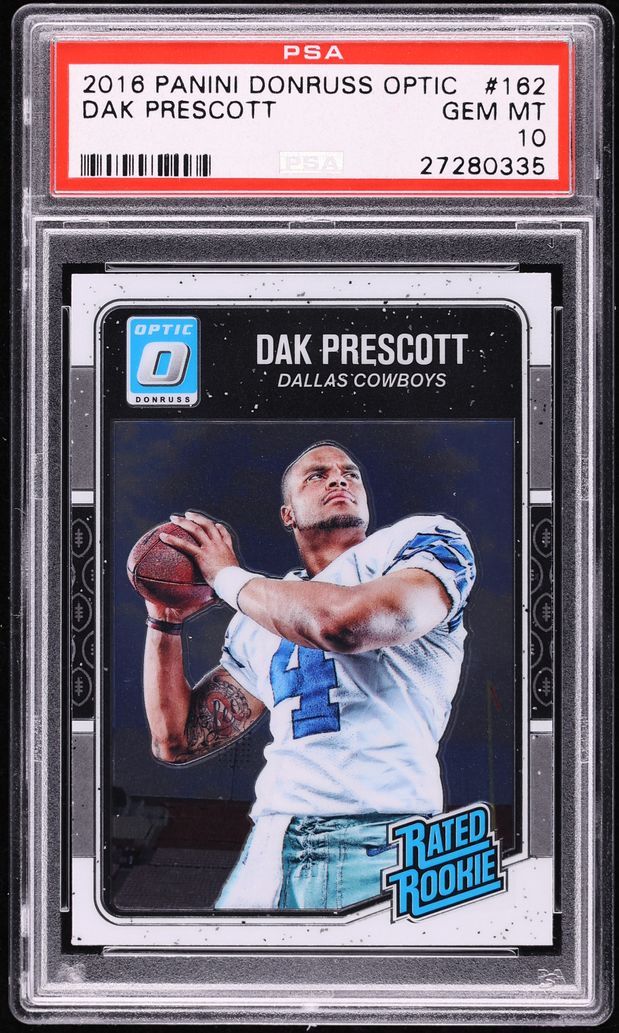 2016 Donruss Optic Dak Prescott ROOKIE #162 PSA 10 GEM MINT