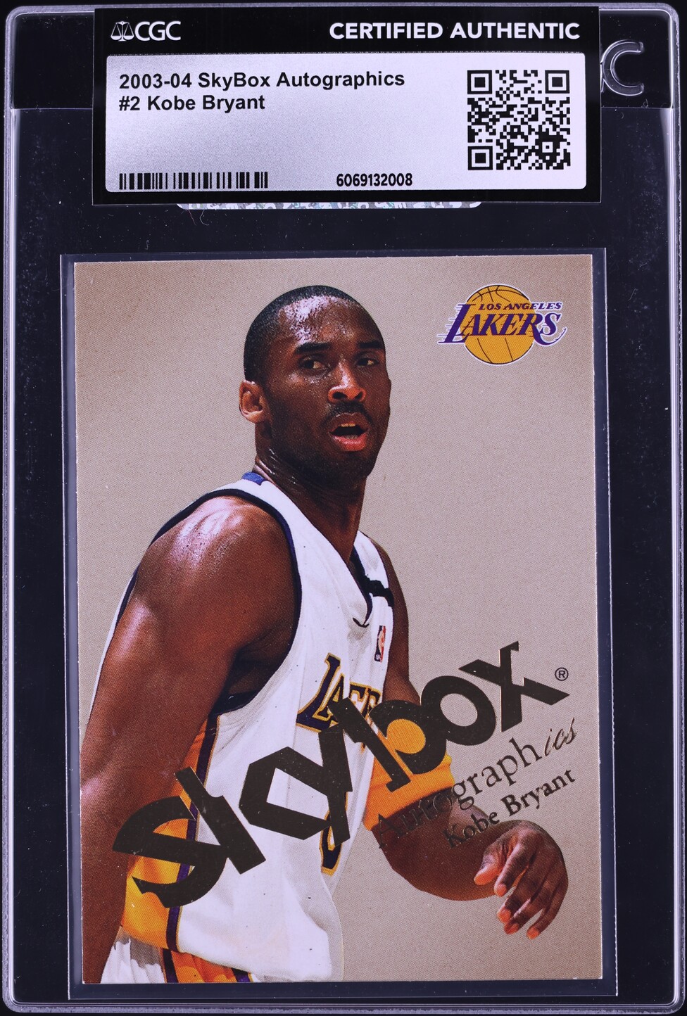 2003 Skybox Autographics Kobe Bryant #2 CGC AUTH