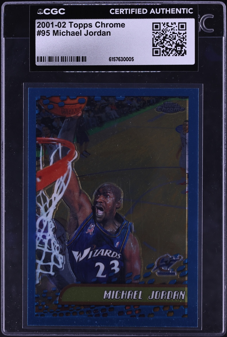 2001 Topps Chrome Michael Jordan #95 CGC AUTH