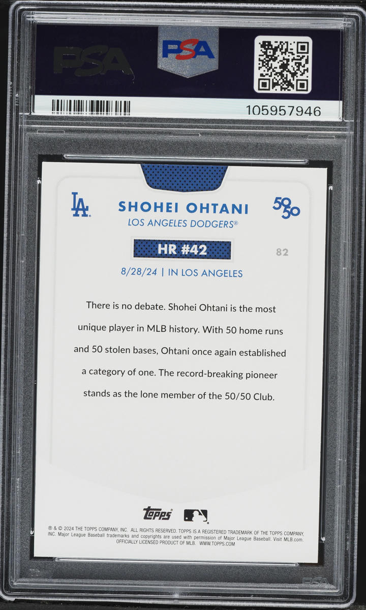 2024 Topps 50/50 Shohei Ohtani #82 PSA 9 MINT