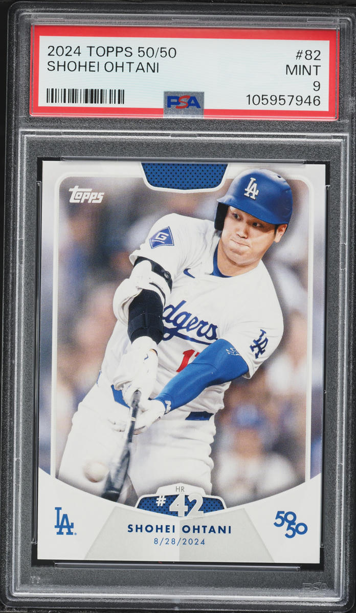 2024 Topps 50/50 Shohei Ohtani #82 PSA 9 MINT