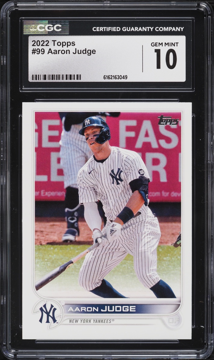 2022 Topps Aaron Judge #99 CGC 10 GEM MINT