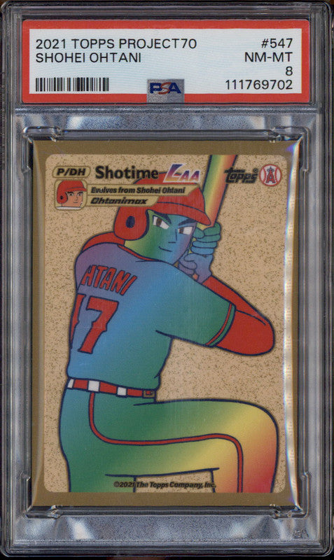 2021 Topps Project70 #547 Shohei Ohtani PSA 8 on Fanatics