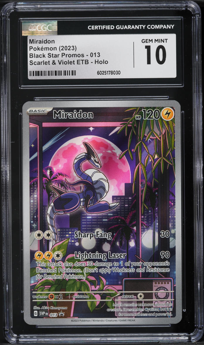 2023 Pokemon Scarlet & Violet Promo ETB Miraidon #13 CGC 10 GEM MINT
