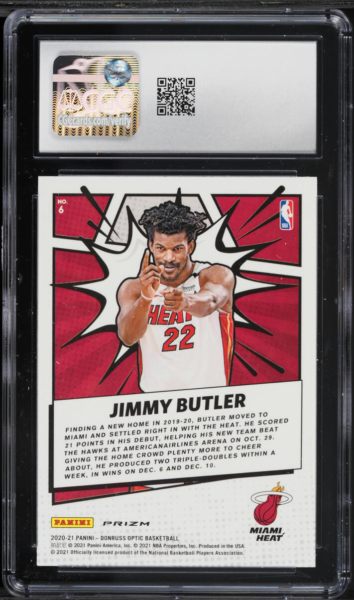 2020 Donruss Optic My House! Holo Jimmy Butler #6 CGC 8 NM-MT
